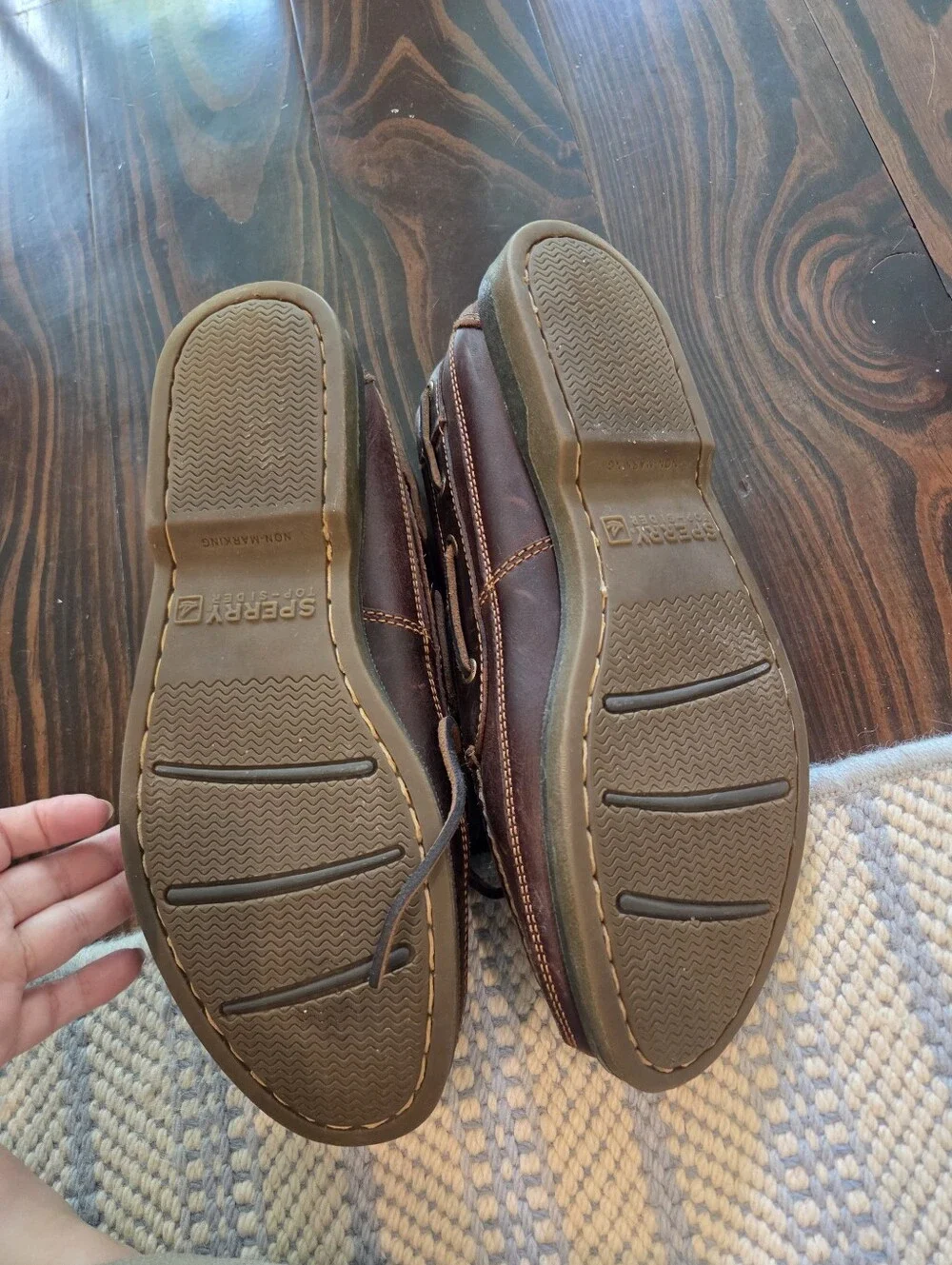 Sperry Men's Brown Leather Boat Shoes